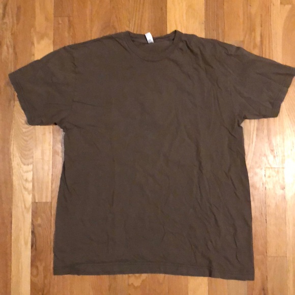 American Apparel Army Green Tshirt Xl 